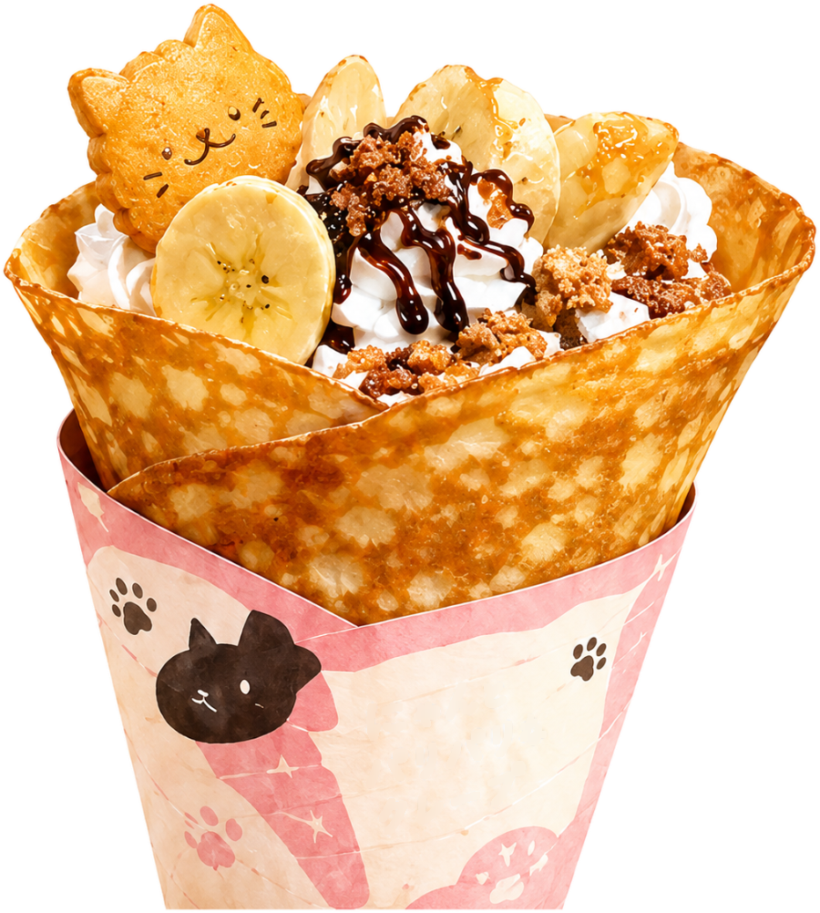 バナナチョコクレープ