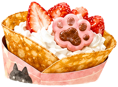 季節限定風クレープ